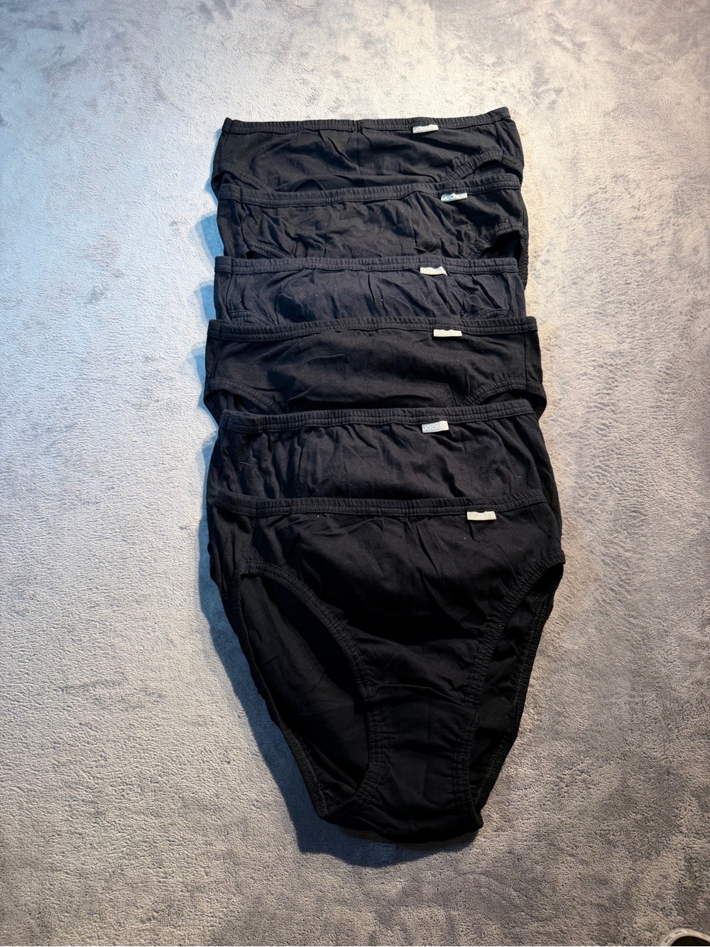 New Jockey Women's Black Cotton Briefs - Pack of 6
